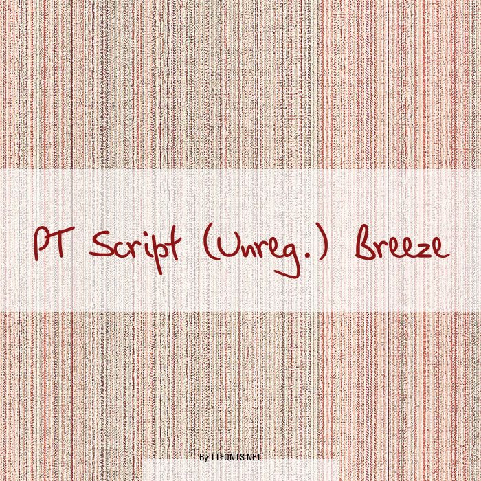 PT Script (Unreg.) Breeze example
